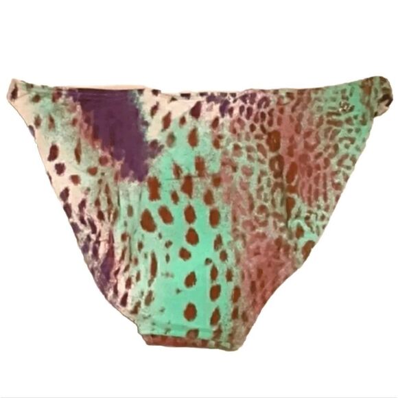 Cia Maritima Beachwear Silver Green & Purple Verde Tanga Bikini Set Size M - Picture 6 of 15